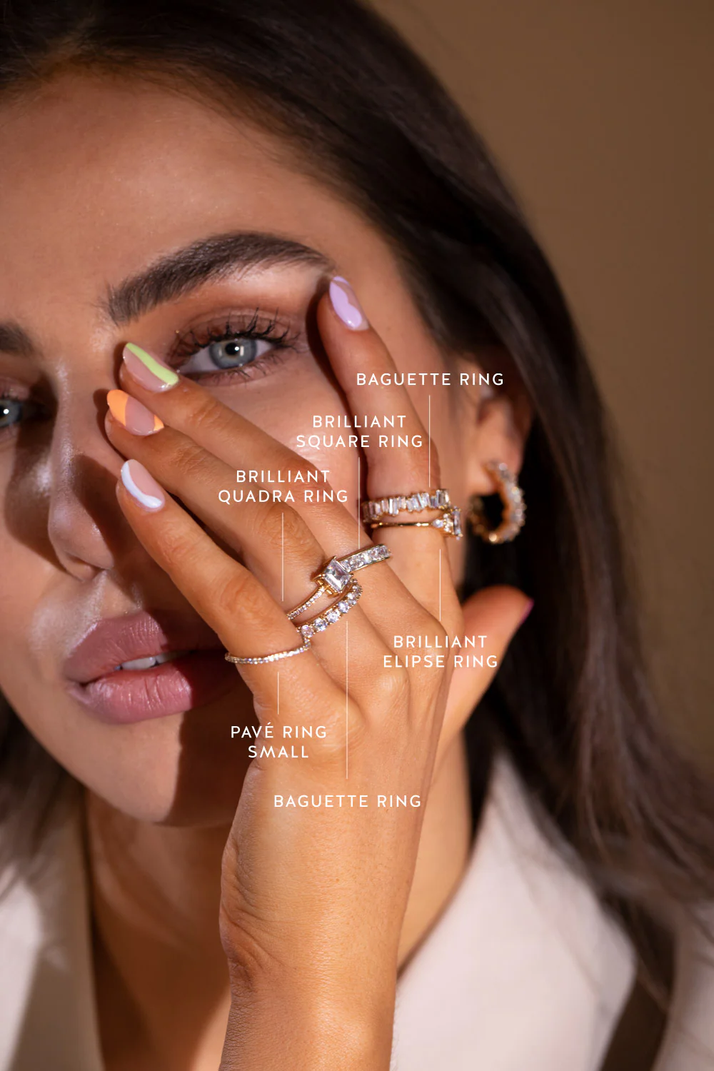 Baguette Eternity Ring 18K Gold Plated - Image 4