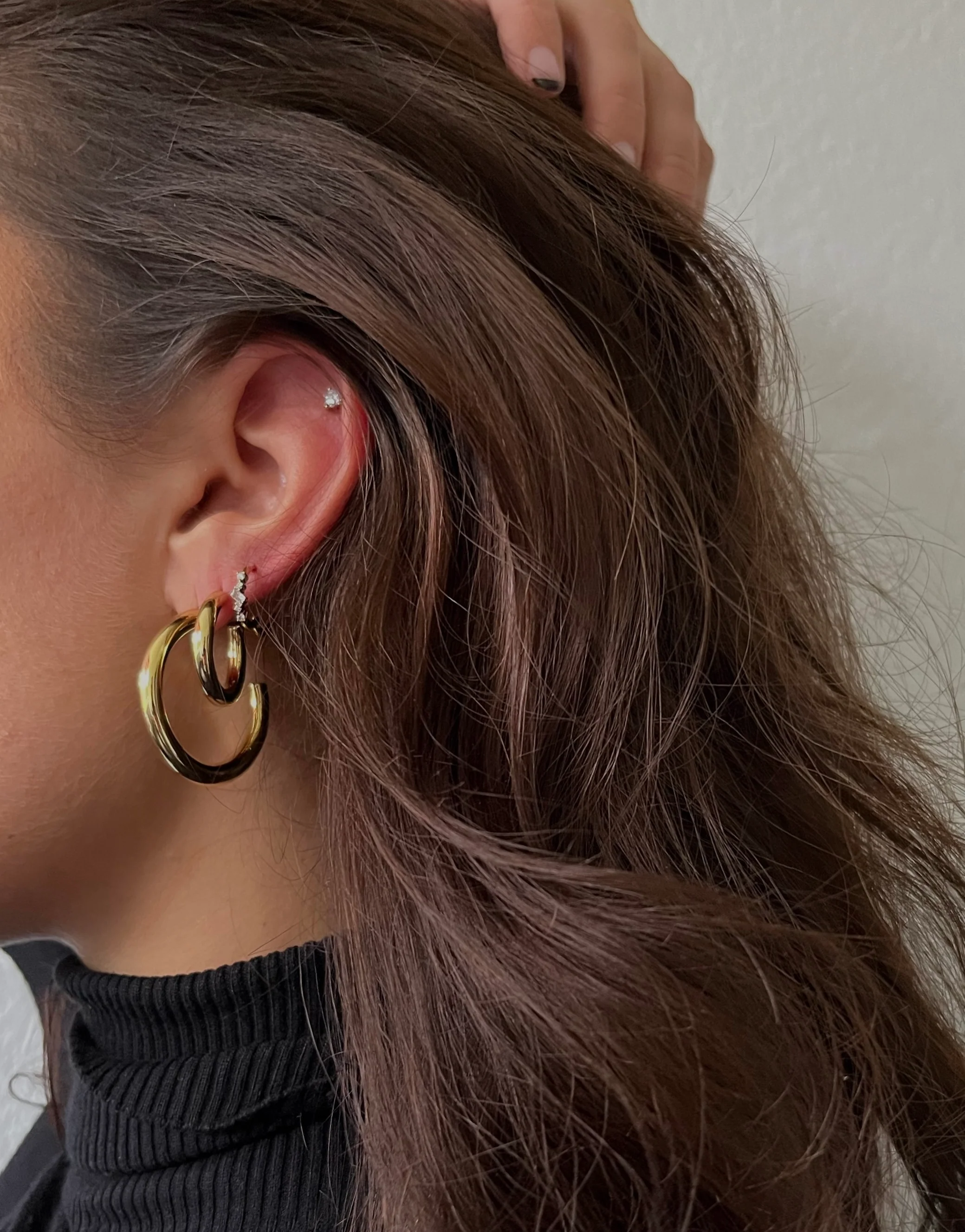 Heart Piercing Sterling Silver 18K Gold Plated - Image 6