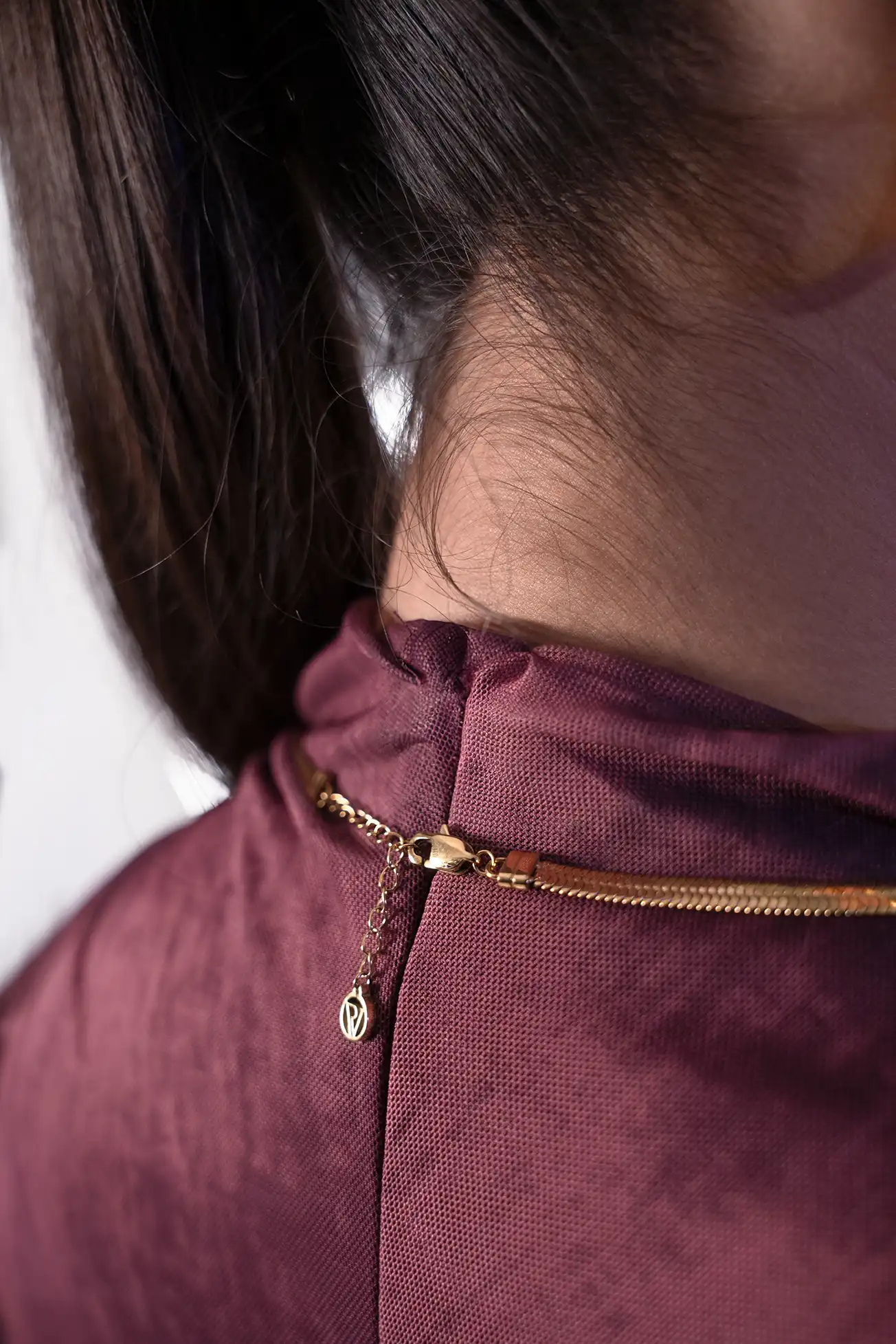 Molten Sleek Necklace 14K Gold Plated - Image 4