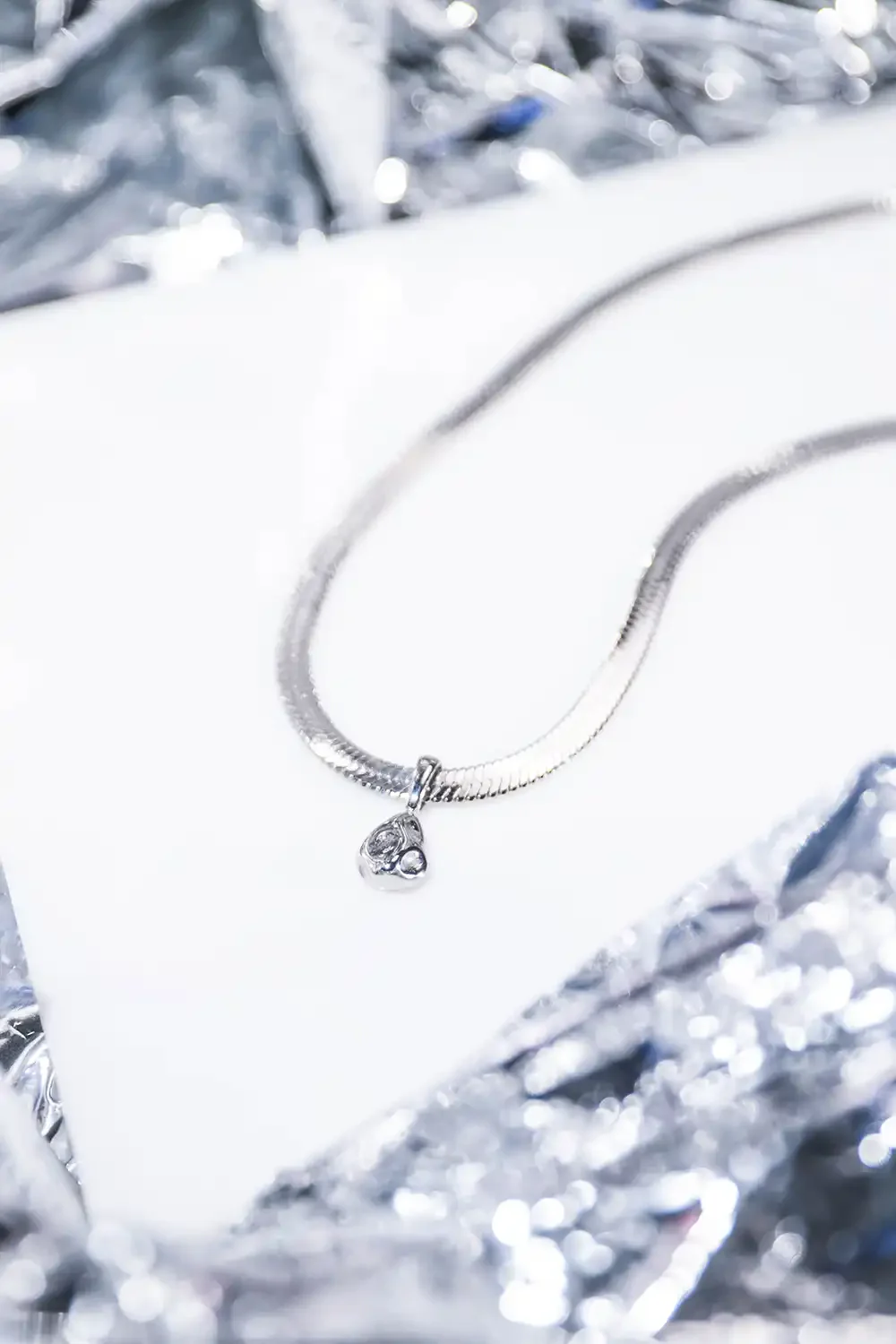 Molten Sleek Necklace Silver - Image 7