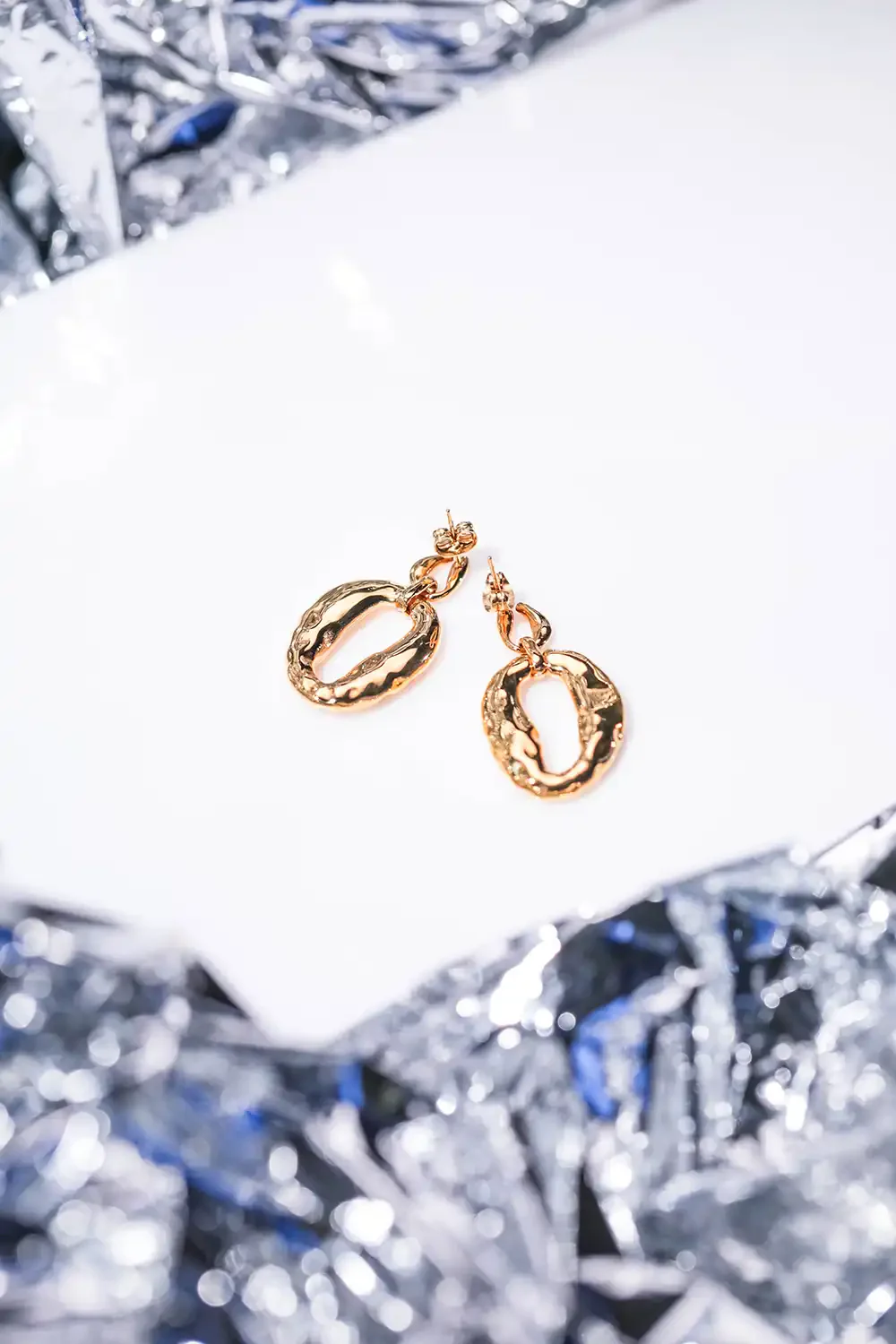Molten Statement Earring 14K Gold Plated - Image 6