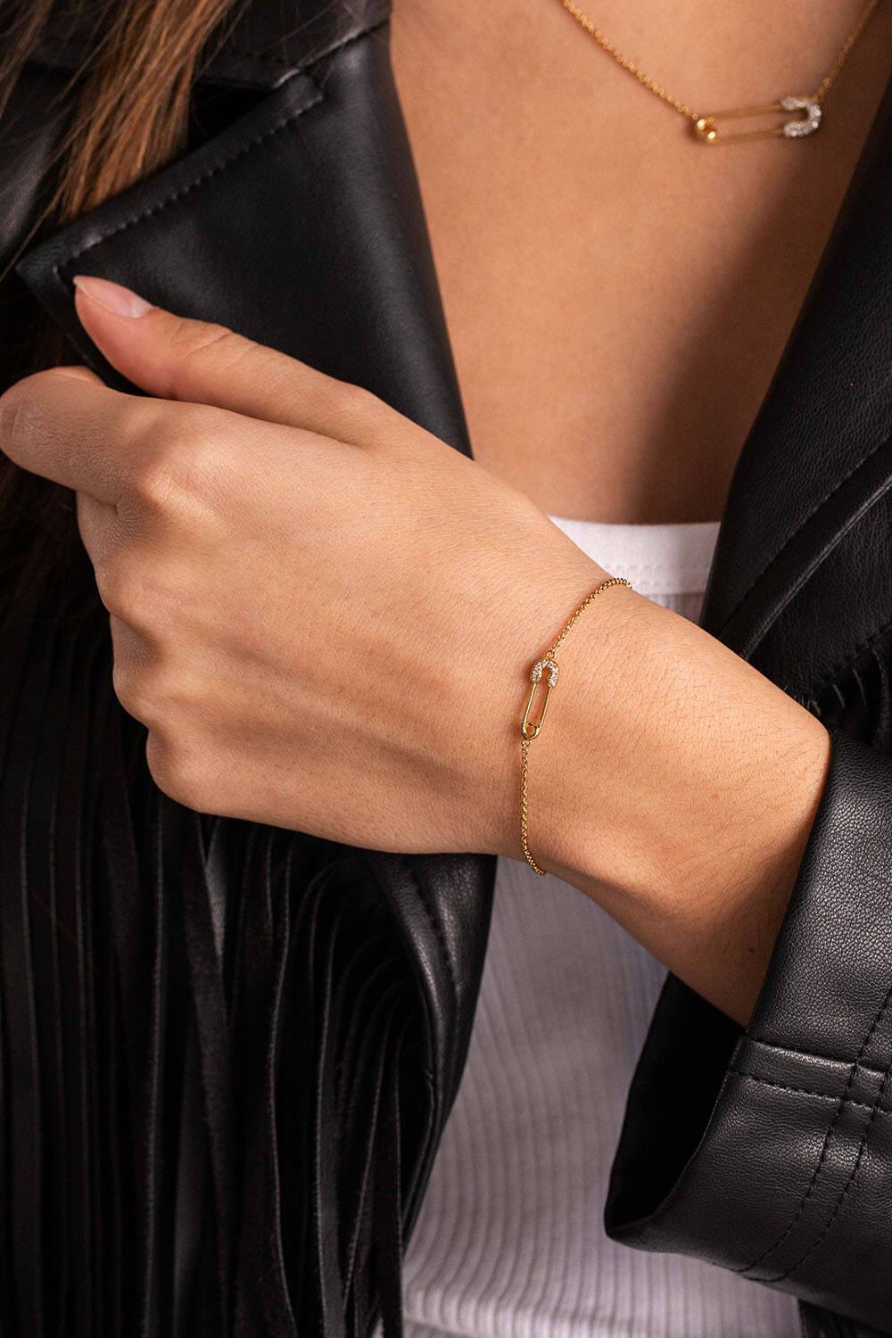 Safety Pin Gift Box 18k Gold Plated - Image 4